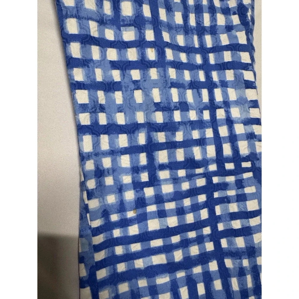 Lilly Pulitzer Kelly Skinny Ankle Pants Bennet Blue Feelin Beachy Gingham Size 6